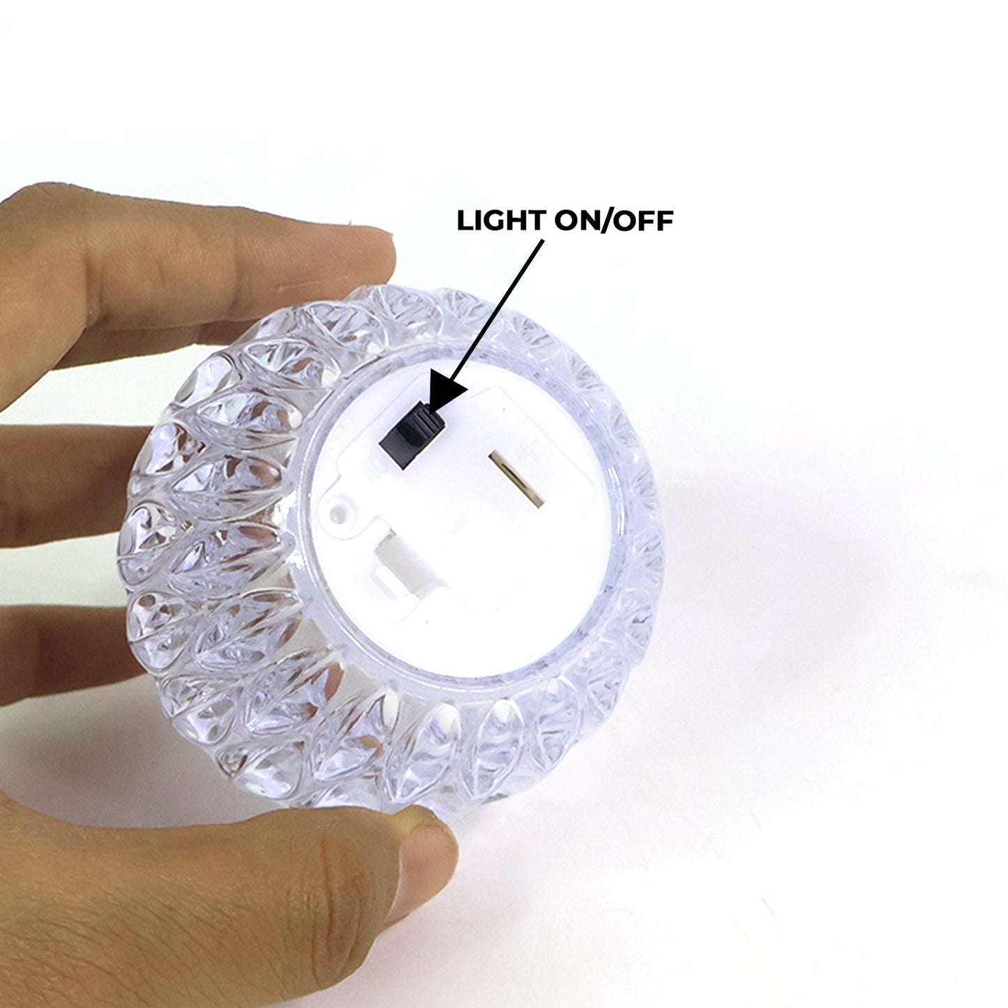 Set of 12 Crystal Style LED Decorative Lamps / Candle