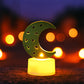Decorative Moon Shaped Flameless LED Candles (12 Pc)