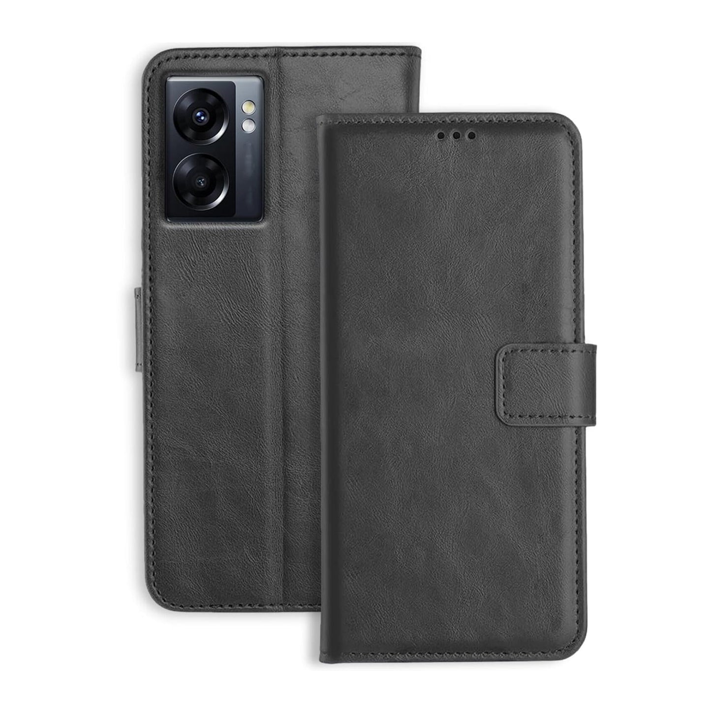 Black Leather Hard Case For Oppo
