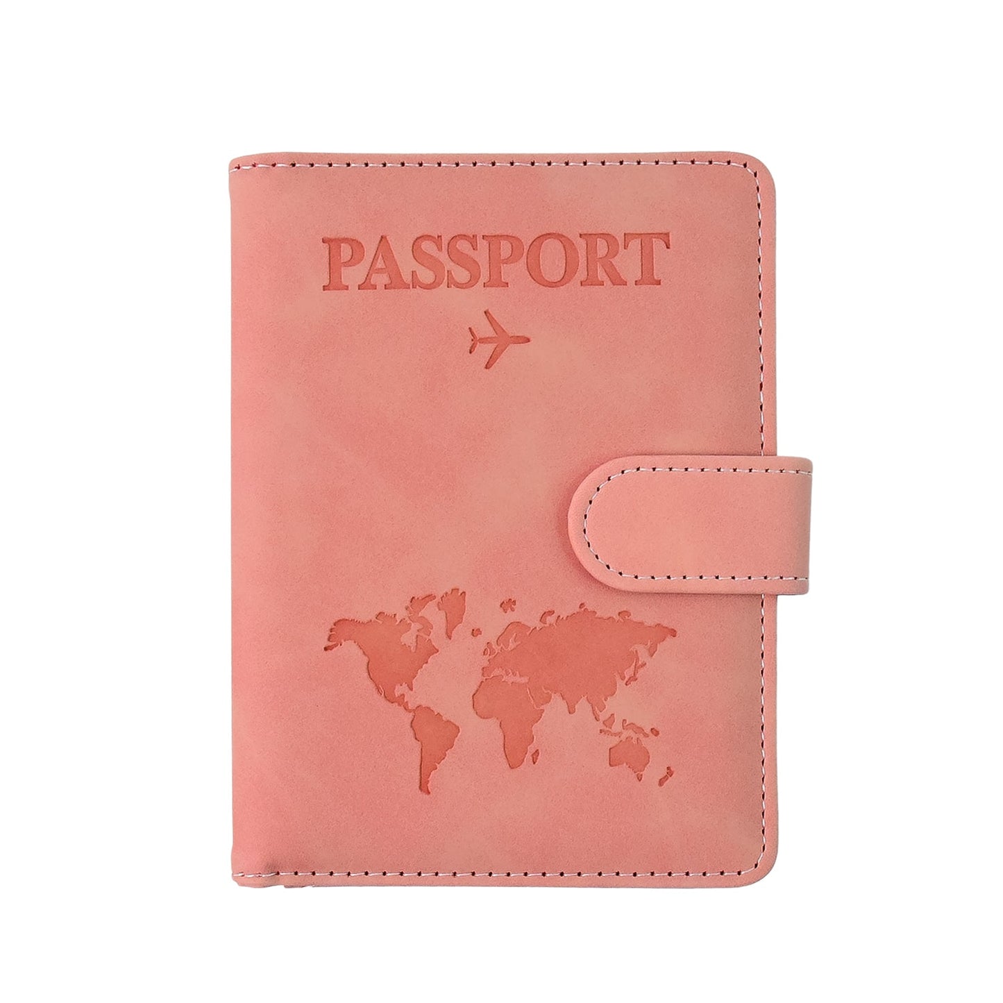 Elegant World Map Print Travel Passport Wallet