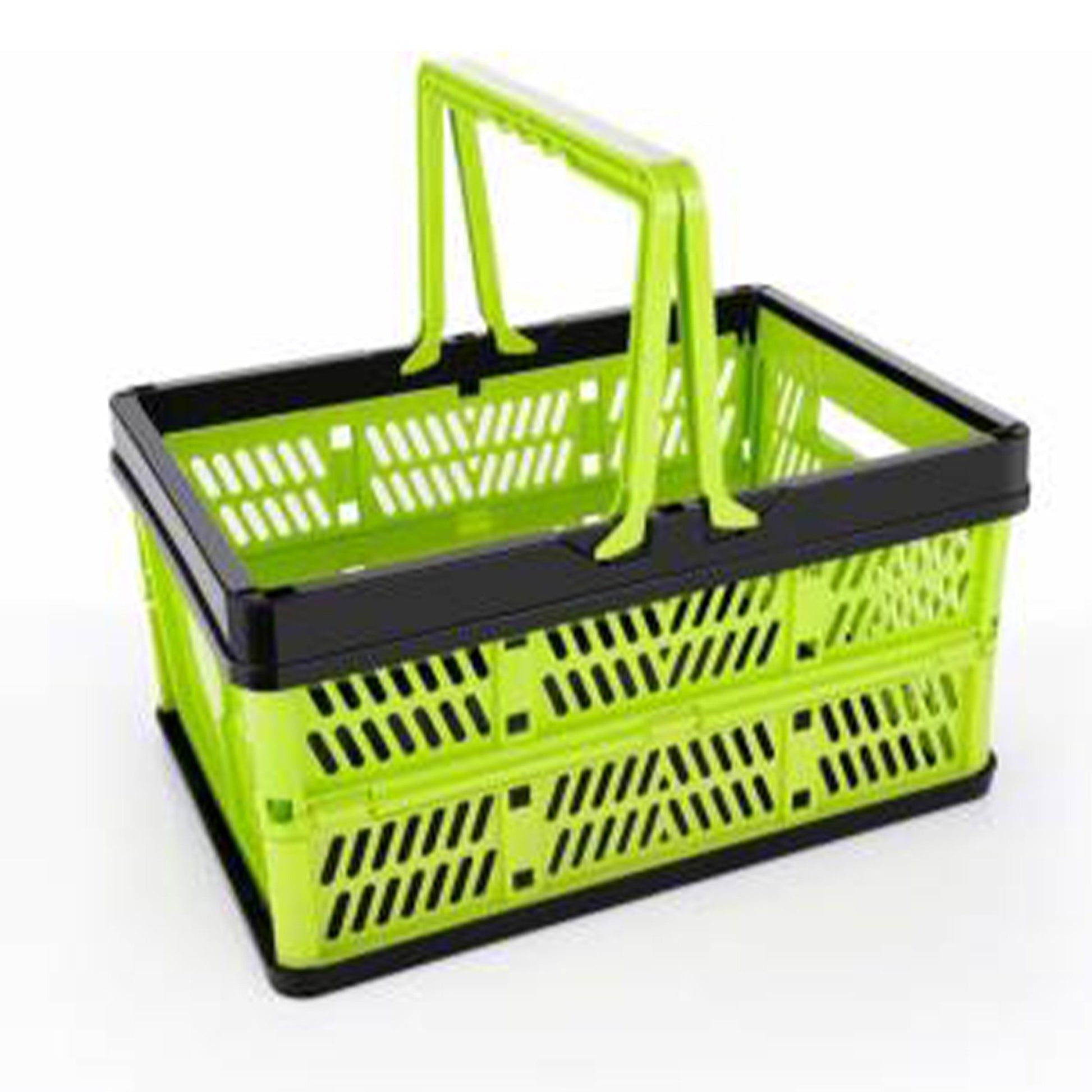 Collapsible shopping basket for easy storage