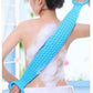 Double-sided silicone body scrubber for effective exfoliation.