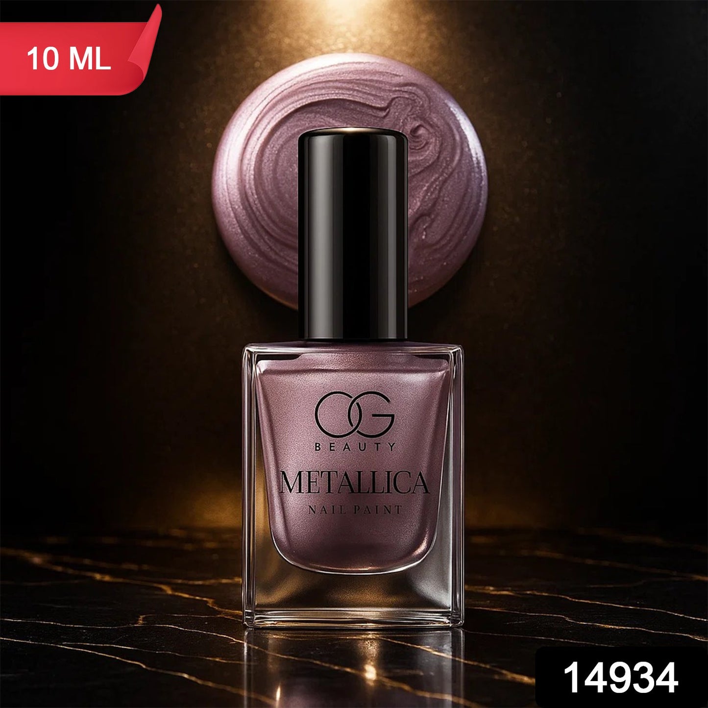 OG Beauty Premium Rose Chrome Metallica Nail Polish (1 Pc / 10 ML)