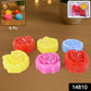 Rose Shaped Wax Candle Set