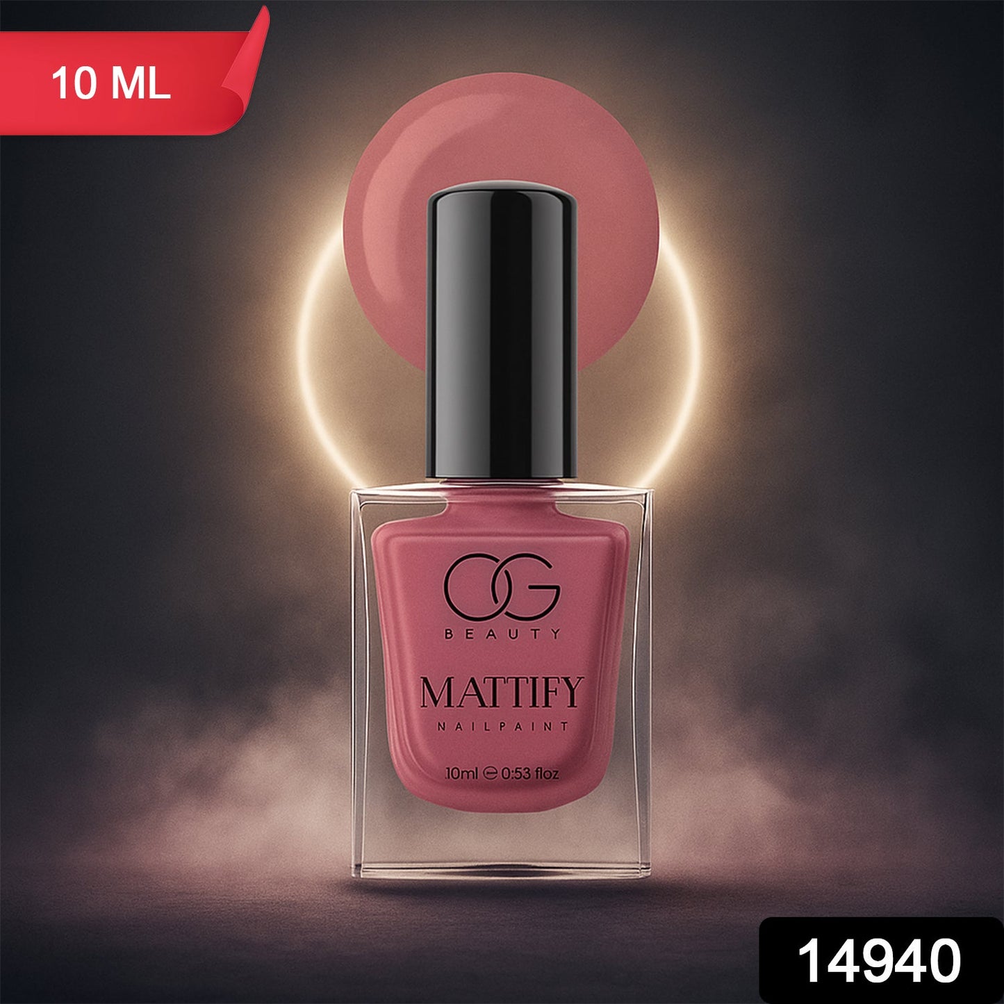 OG Beauty Perfect Pink Mattify Nail Paint (10 ML / 1 Pc)