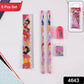 Fun & Functional! 5-in-1 Cartoon Pencil Set for School & Play (5 Pc)