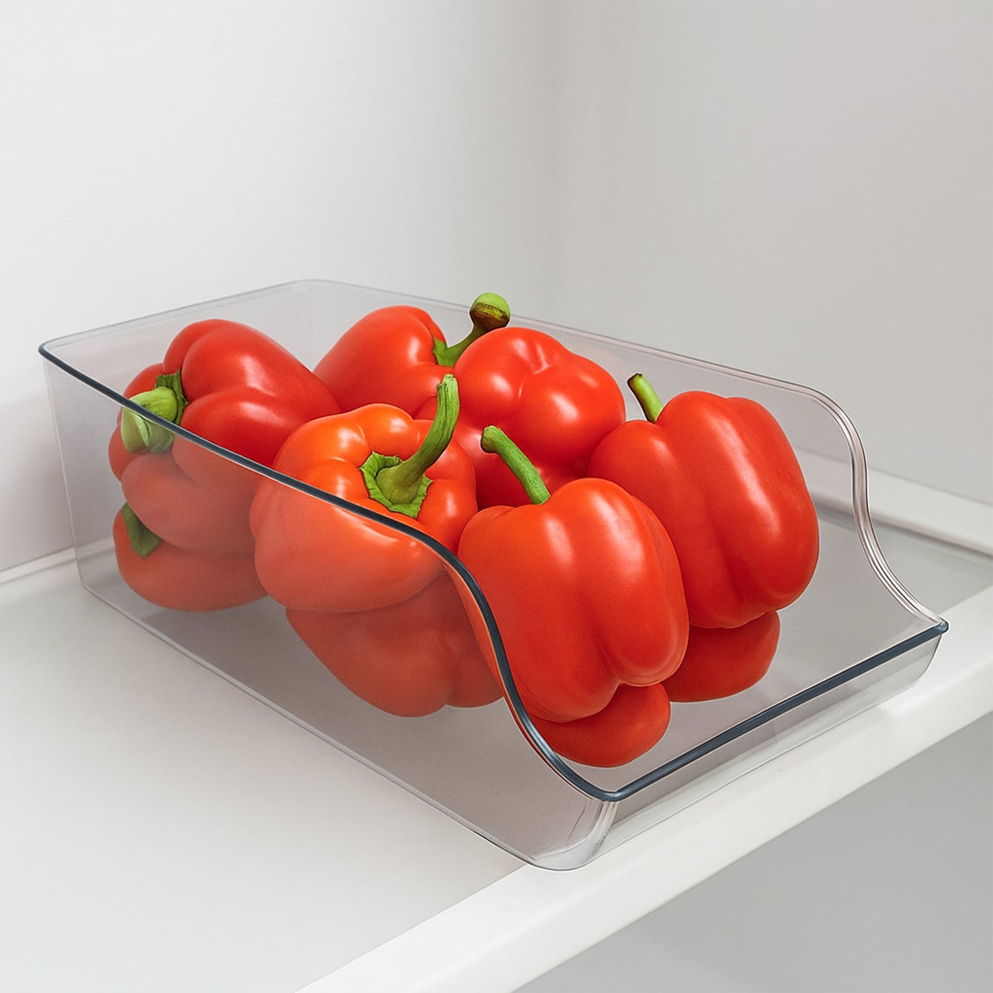 Transparent Plastic Storage Bin Box (35x16cm / 1 Pc)