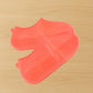 Orange Non-Slip Silicone Rain Reusable Anti skid Waterproof Fordable Boot Shoe Cover (1 Pair)