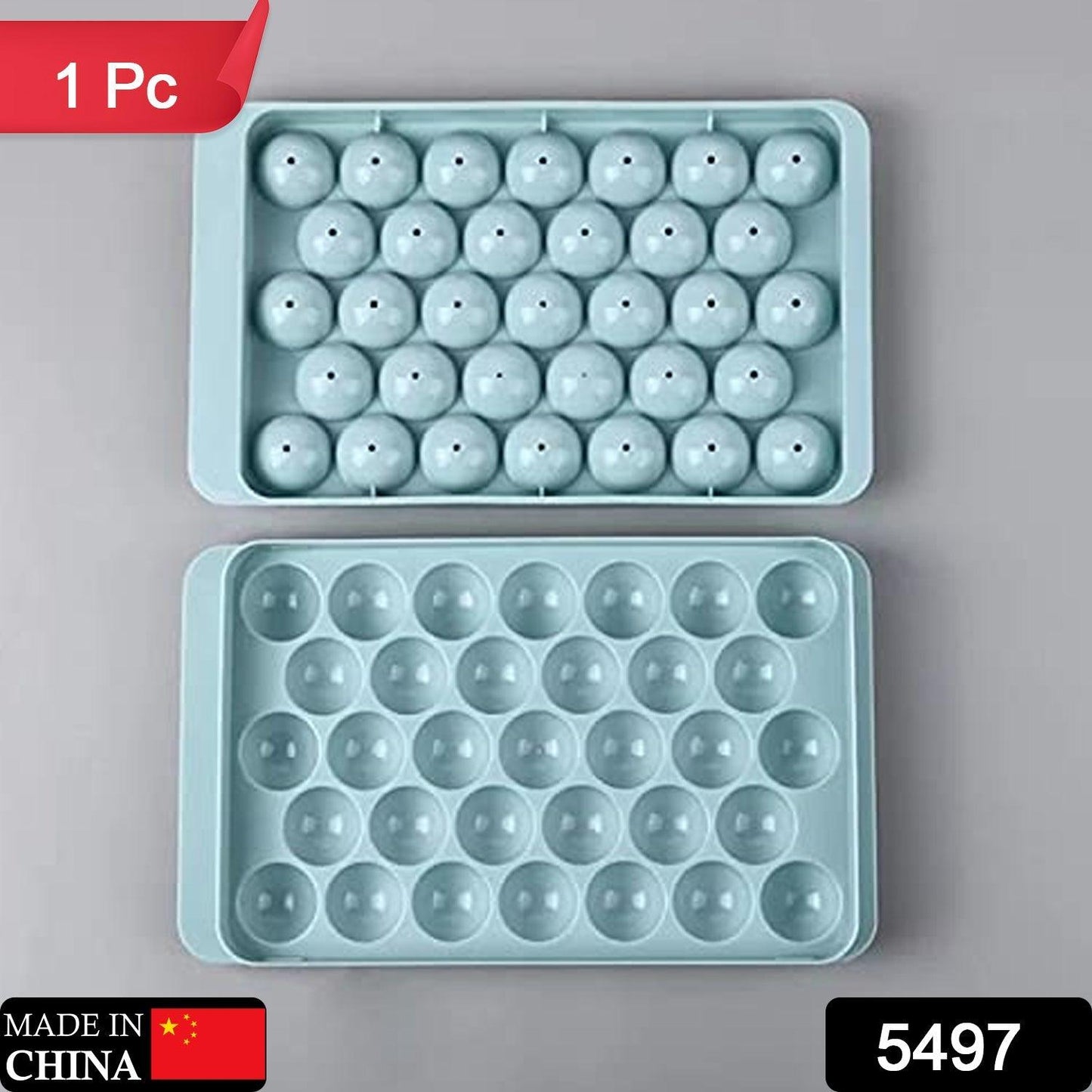 5497 Small Plastic Round Ice Cube Tray Ball Maker Reusable Flexible Round Ice Cube Trays for Freezer Mini Circle Making 33Pcs Sphere Large Size Molds for Whiskey & Cocktails Drinks Chilled (Lollipop , Lolipop Small Size Maker ) (1 Pc)