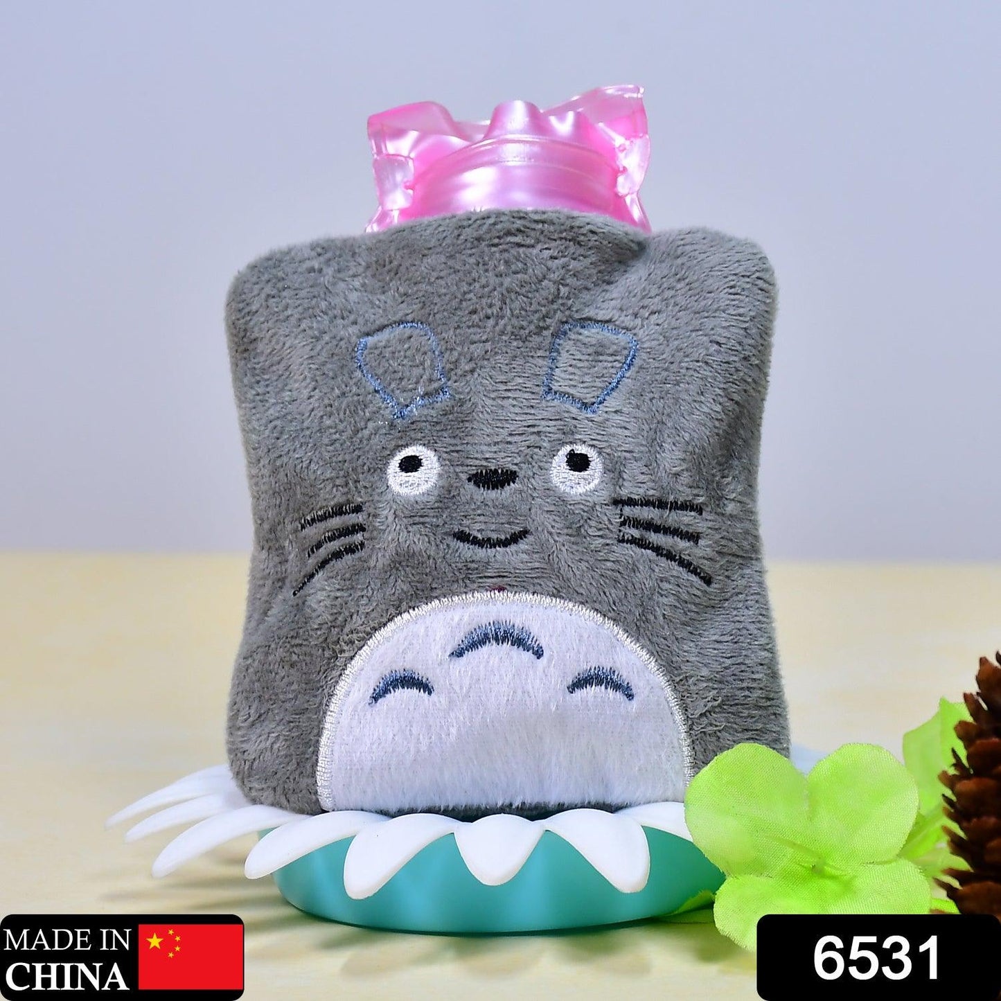 6531 Totoro Cartoon Hot Water Bag small Hot Water Bag with Cover for Pain Relief, Neck, Shoulder Pain and Hand, Feet Warmer, Menstrual Cramps. - deal99.in