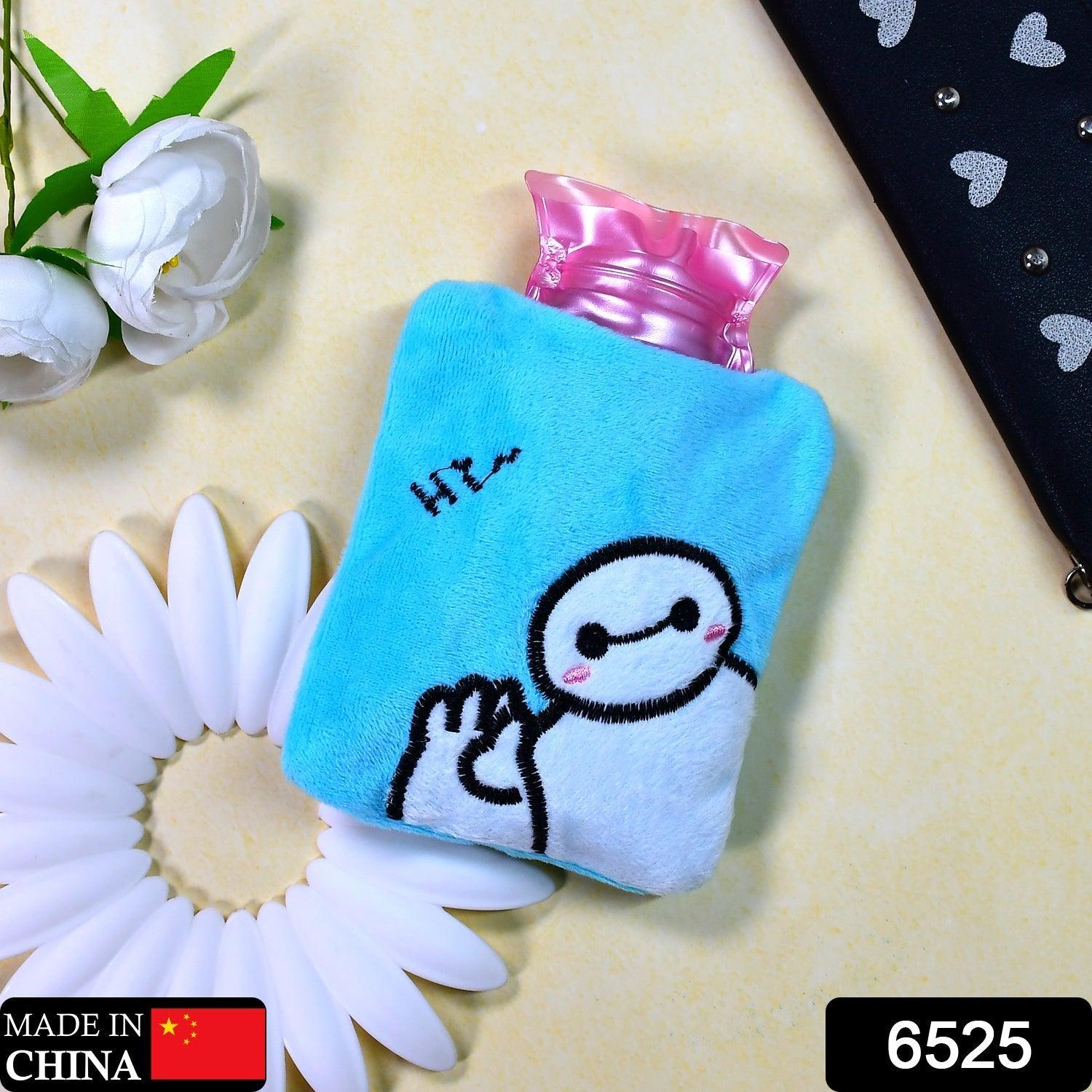 6525 Blue Baymax small Hot Water Bag with Cover for Pain Relief, Neck, Shoulder Pain and Hand, Feet Warmer, Menstrual Cramps. - deal99.in