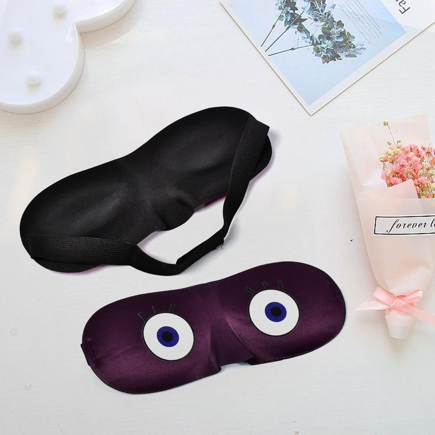 7816 SUPER SOFT SLEEPING MASK BLIND FOLD FOR COMFORTABLE SLEEP TRAVELLING SLEEP MASK HEAVY COMFORTABLE MATERIAL EYE MASK DeoDap