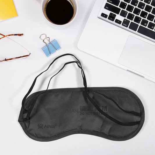 6901 New 1 Pcs Eye Mask Black Sleeping Eye Mask Cover for health Travel Sleep Aid Cover Light Guide