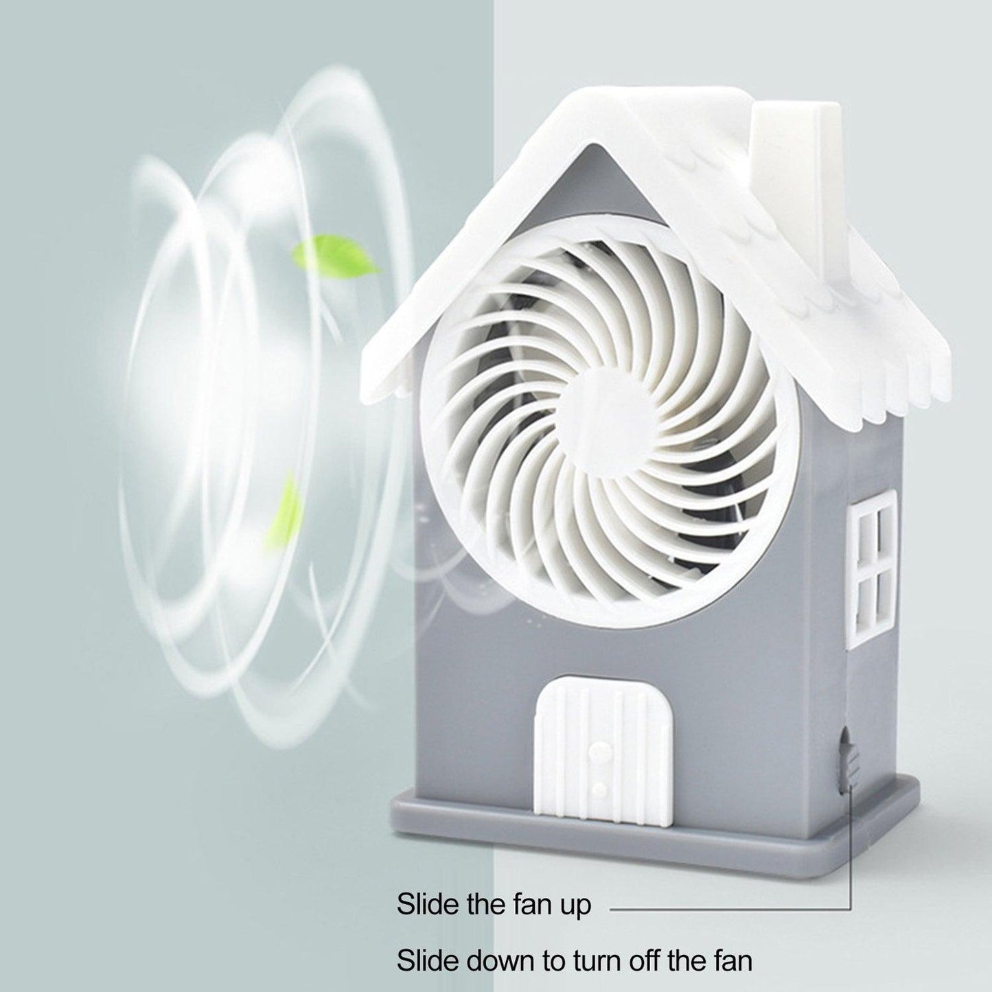 4799 Mini House Fan House Design Rechargeable Portable Personal Desk Fan For Home , Office & Kids Use DeoDap