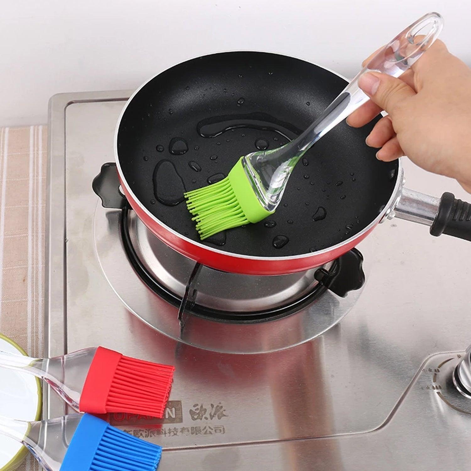 2854 Silicone Spatula and Pastry Brush Special Brush for Kitchen Use DeoDap