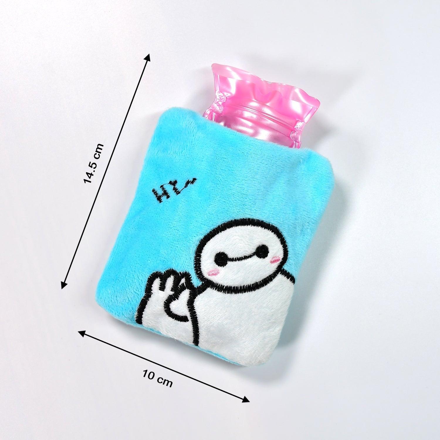 6525 Blue Baymax small Hot Water Bag with Cover for Pain Relief, Neck, Shoulder Pain and Hand, Feet Warmer, Menstrual Cramps. - deal99.in