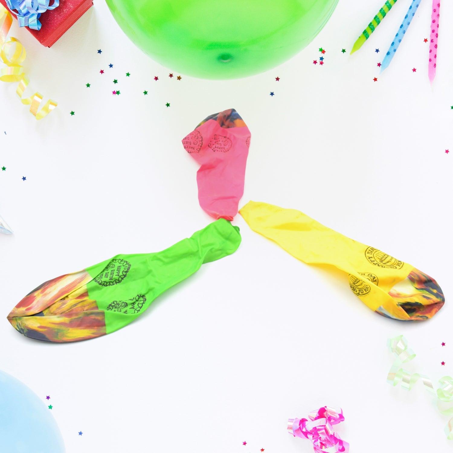 Big Size Balloons Kinds of Rainbow Party Latex Balloons for Birthday / Anniversary / Valentine's / Wedding / Engagement Party Decoration Multicolor (3 Pcs Set - deal99.in