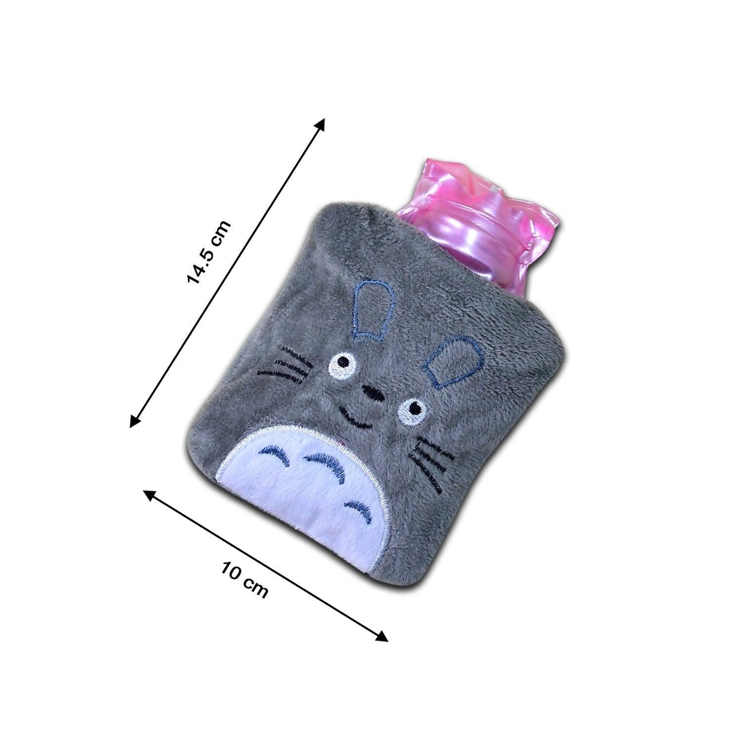 6531 Totoro Cartoon Hot Water Bag small Hot Water Bag with Cover for Pain Relief, Neck, Shoulder Pain and Hand, Feet Warmer, Menstrual Cramps. - deal99.in