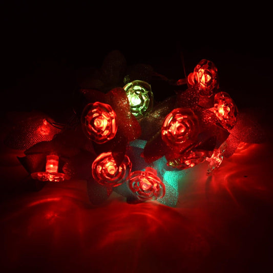 8337 4Mtr Flower Design Home Decoration Electrical Series Light Home Decoration Diwali & Wedding LED Christmas String Light Indoor and Outdoor Light ,Festival Decoration Led String Light, Multi-Color Light (16L 4Mtr)