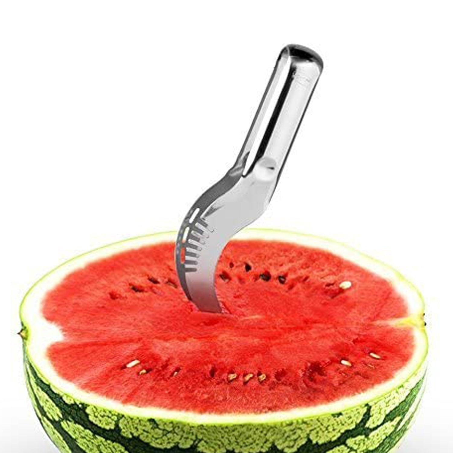 2047 Watermelon Slicer Steel Corer Watermelon Cutter Smart Kitchen Gadget Fruit Slicer Multi-Purpose Stainless Steel Kitchen Tool DeoDap