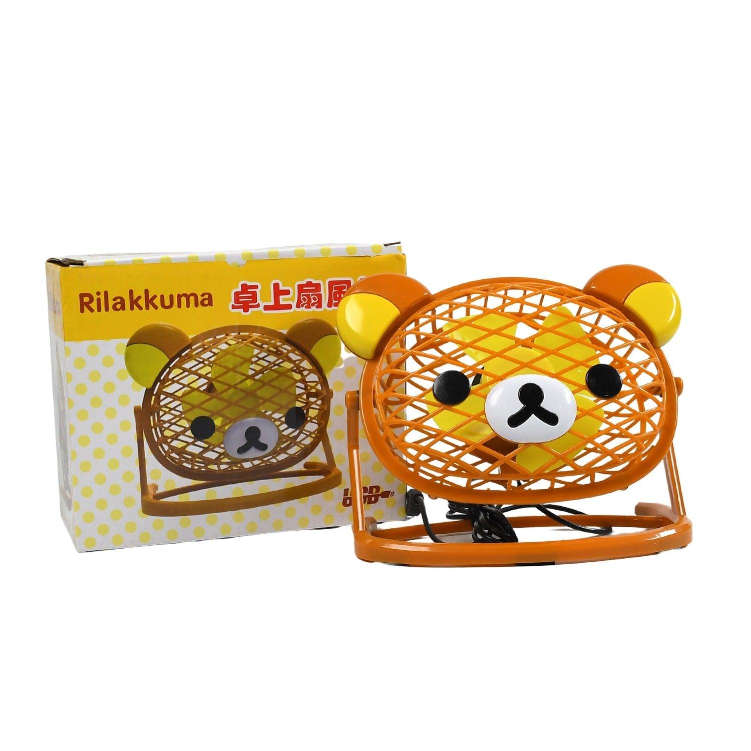 7714TEDDY BEAR PORTABLE FAN ADJUSTABLE USB FAN SUITABLE FOR HOME , OFFICE , CAR, & MULTI USE FAN DeoDap