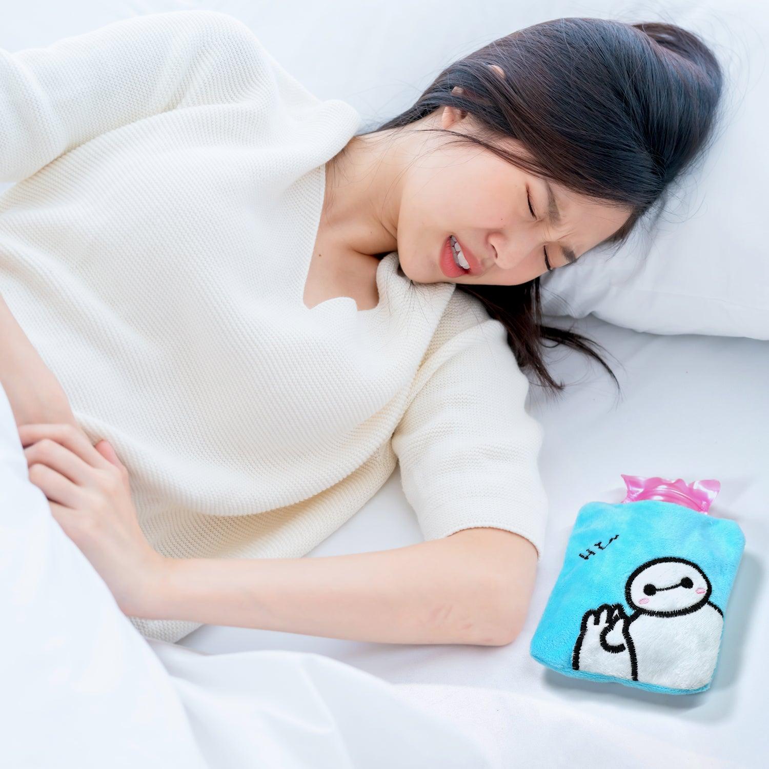 6525 Blue Baymax small Hot Water Bag with Cover for Pain Relief, Neck, Shoulder Pain and Hand, Feet Warmer, Menstrual Cramps. - deal99.in