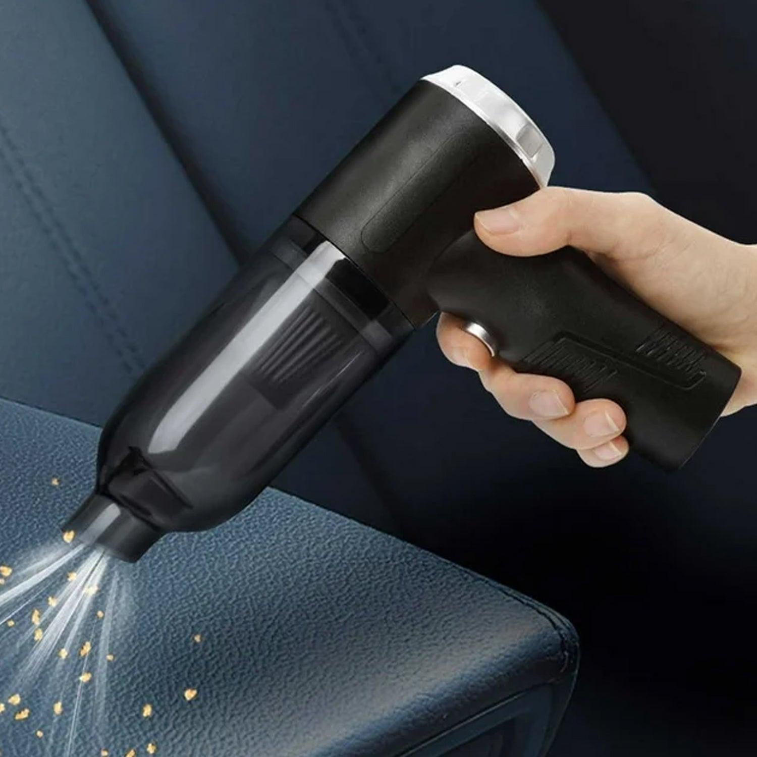 7394 3 in 1 Car Mini Vacuum Cleaner with Blower Wireless Portable Rechargeable Handheld High Power Suction Vacuum Cleaning Machine for Home Car Computer Keyboard Cordless Air Blowing Dusting - deal99.in