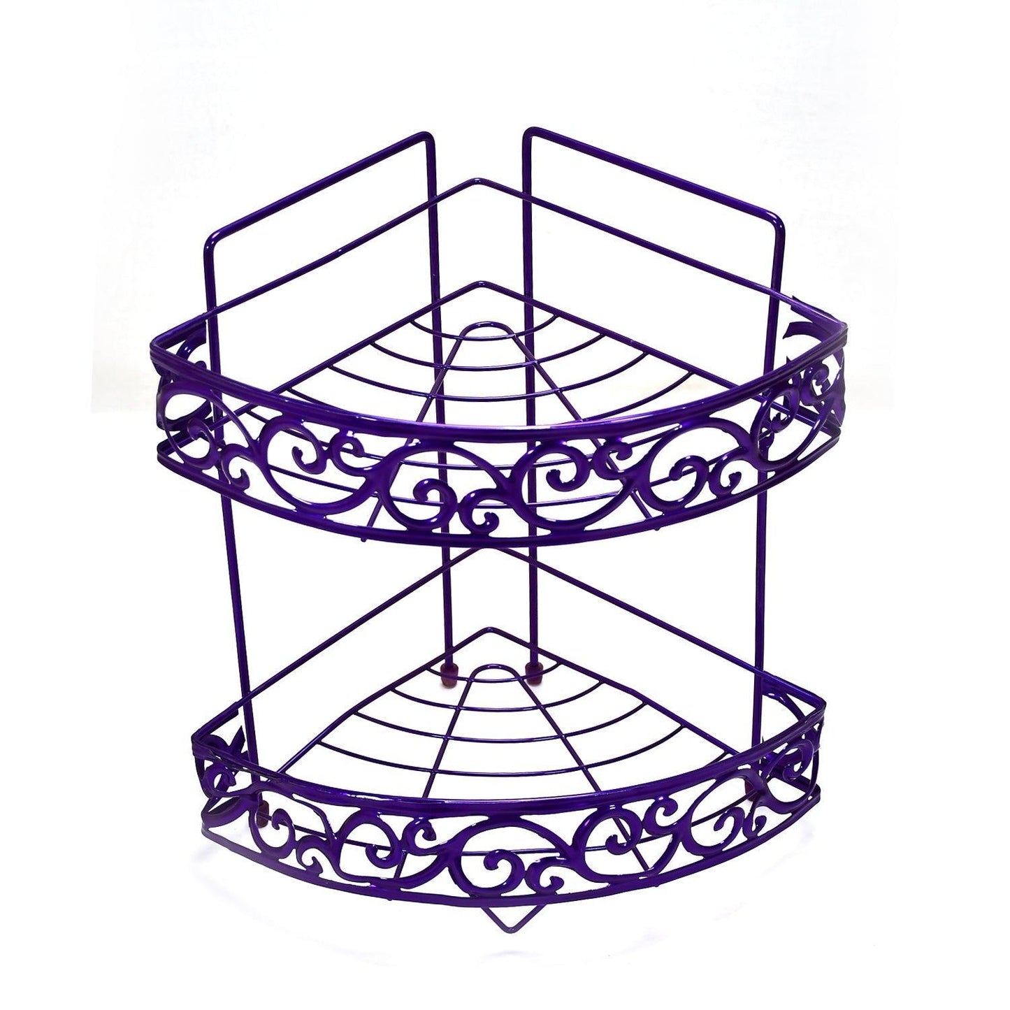 5164 Steel Corner Rack High Quality 32cm Rack For Home & Bathroom Use DeoDap