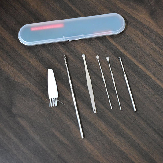 6314 6Pcs Earwax Removal Kit | Ear Cleansing Tool Set | Ear Curette Ear Wax Remover Tool