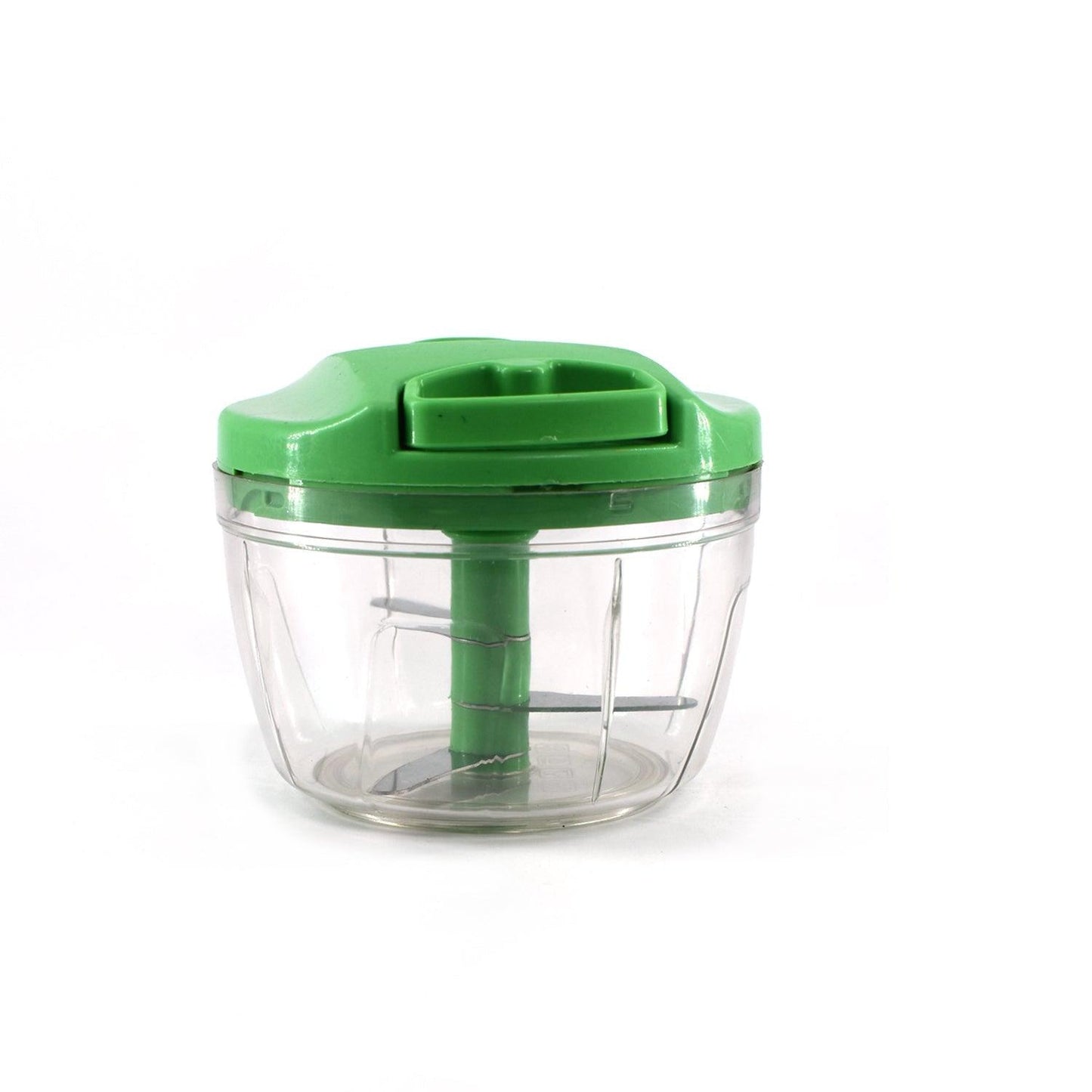 2283G Manual Green mini plastic food chopper with extra sharp blades (375 Ml) DeoDap