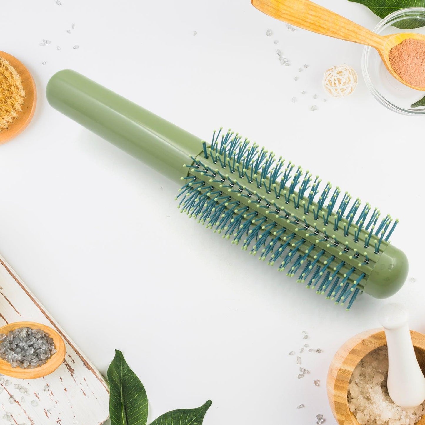 Massage Comb, Air Cushion Massage Hair Brush Ergonomic Matt Disappointment for Straight Curly Hair Cushion Curly Hair Comb for All Hair Types, Home Salon DIY Hairdressing Tool  (1 Pc) - deal99.in