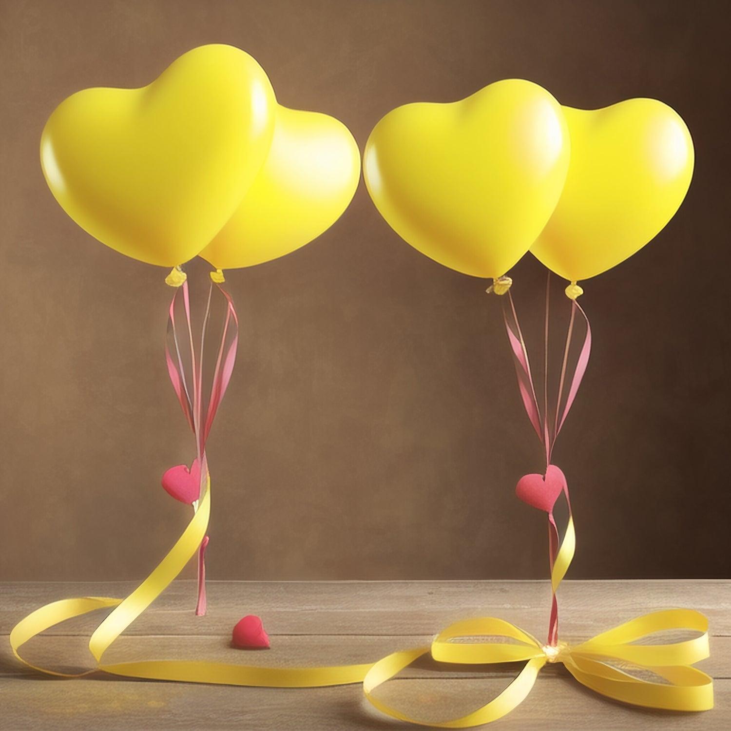 8891 Heart shaped balloons Kinds of Rainbow Party Latex Balloons for Birthday / Anniversary / Valentine's / Wedding / Engagement Party Decoration Multicolor (20 Pcs Set) - deal99.in