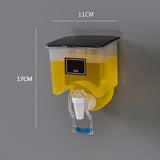 2855 Wall Mounted Automatic Sauce Press Bottle - Container Box - Oil Vinegar Storage Dispenser Kitchen Tool DeoDap