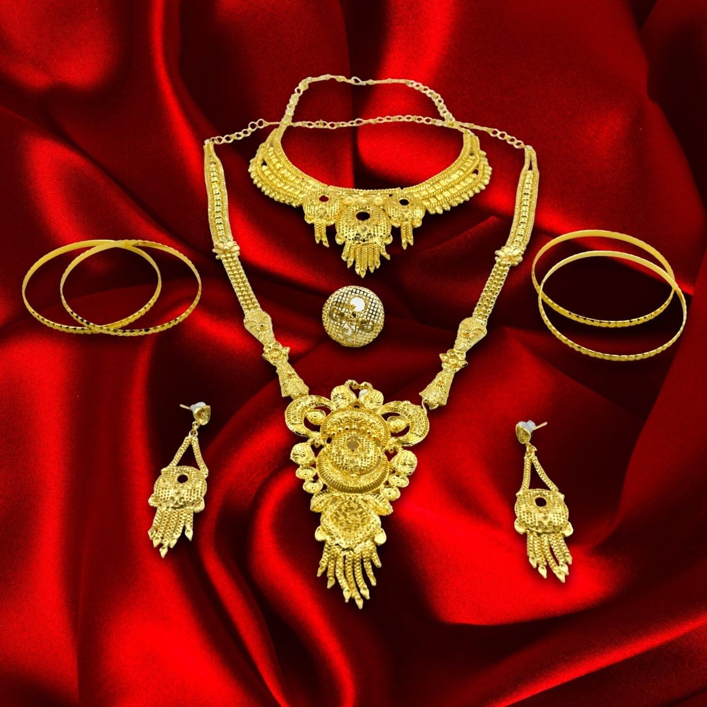 6301 Bridal Jewellery Set and collection for bridal attire and outlook purposes. DeoDap