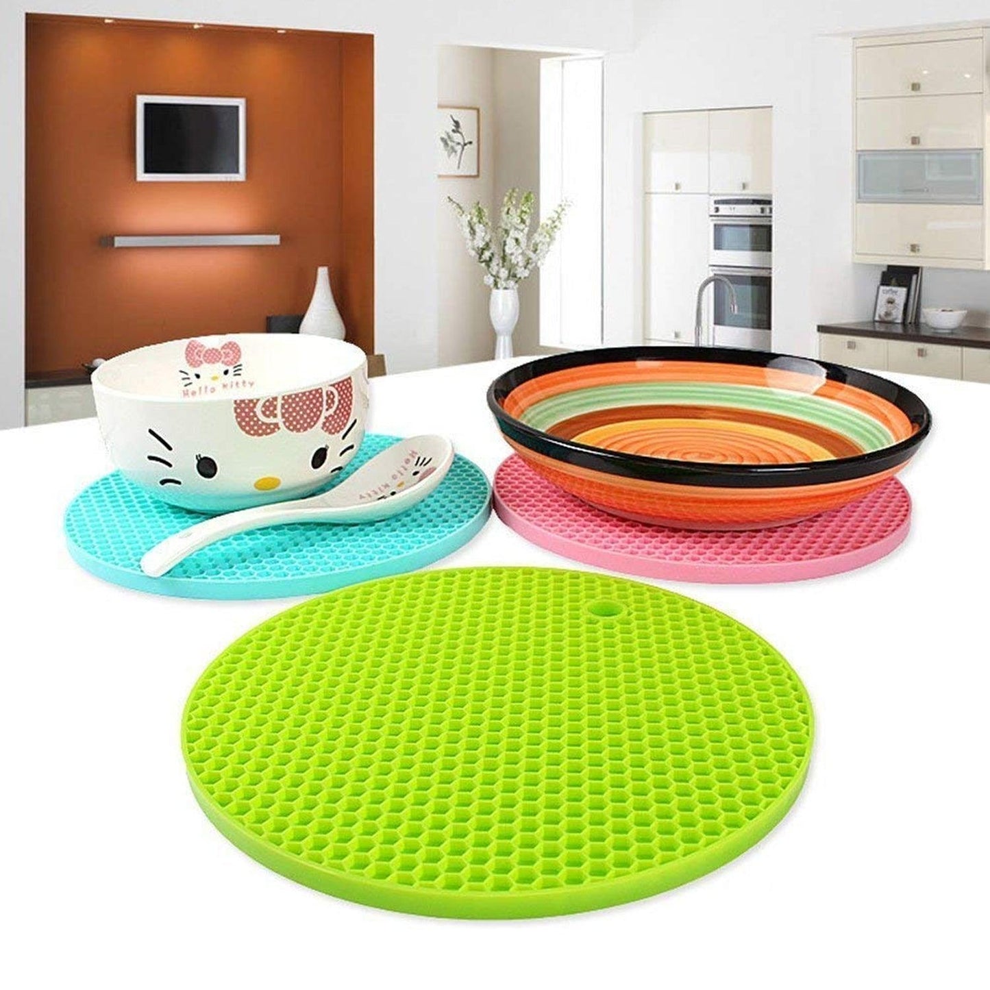 4778A Silicone Trivet for Hot Dish and Pot, Silicone Hot Pads ( 1 pcs ) DeoDap