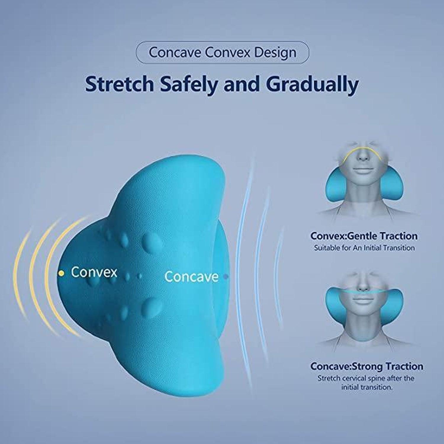 0511 Neck Relaxer | Cervical Pillow for Neck & Shoulder Pain | Chiropractic Acupressure Manual Massage | Medical Grade Material | Recommended by Orthopaedics DeoDap