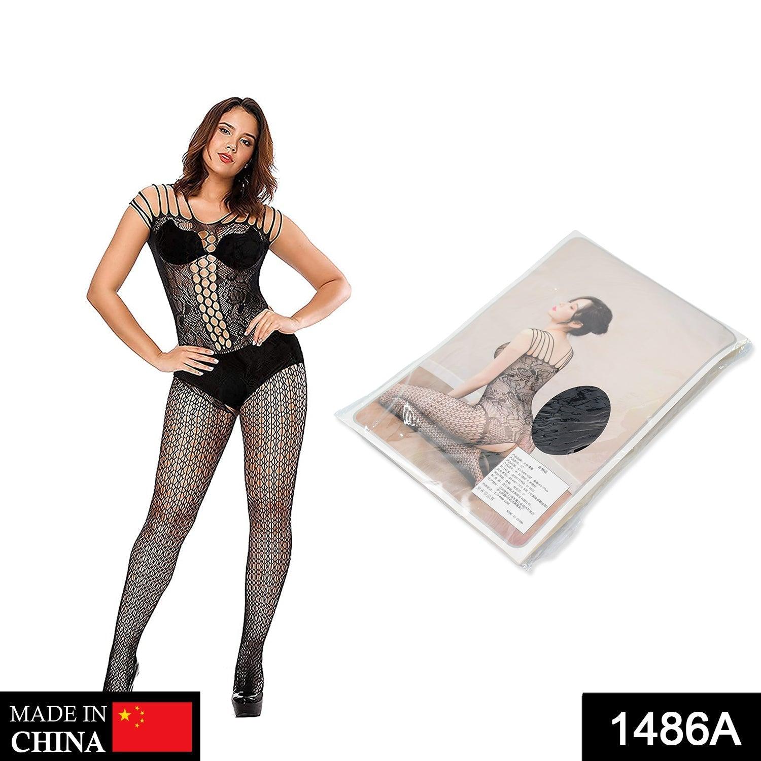 1486A Women Fishnet Sheer Breathable Full Body Stocking Lingerie DeoDap