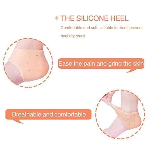 339 Moisturizing Skin Softening Silicone Gel for Dry Cracked Heel Repair (Multicolour) Go5 Incorporation