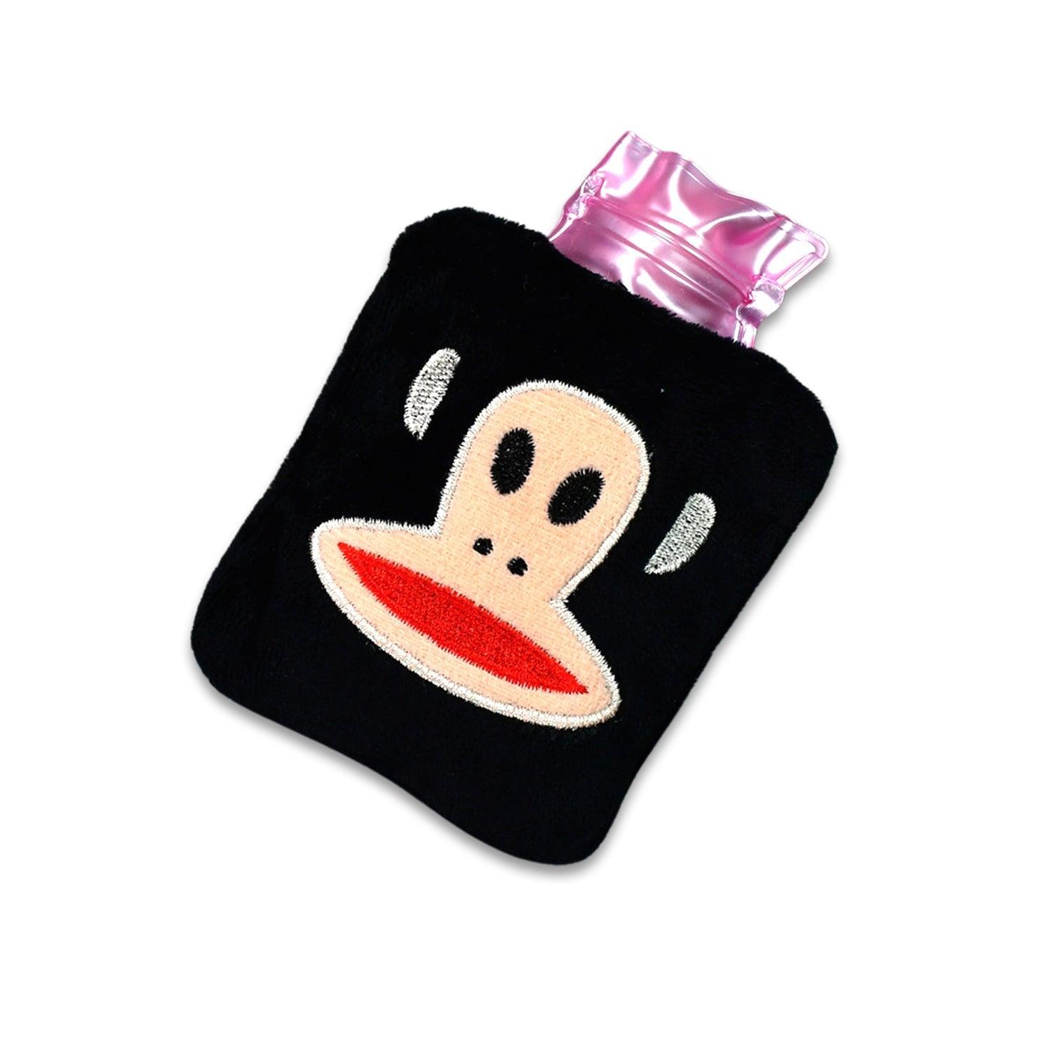 6522 Black Monkey small Hot Water Bag with Cover for Pain Relief, Neck, Shoulder Pain and Hand, Feet Warmer, Menstrual Cramps. - deal99.in