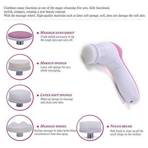 340 -5-in-1 Smoothing Body & Facial Massager (Pink) Go5 Incorporation