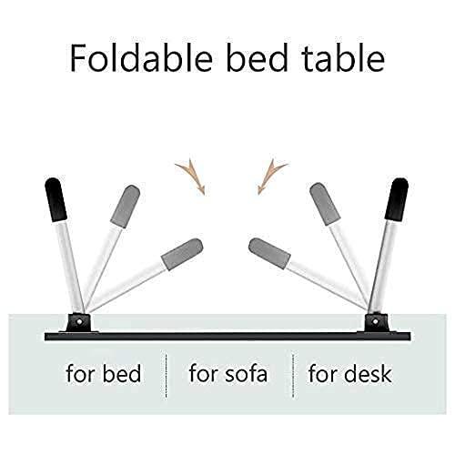 7854 FOLDABLE BED STUDY TABLE PORTABLE MULTIFUNCTION LAPTOP TABLE LAPDESK FOR CHILDREN BED FOLDABLE TABLE WORK OFFICE HOME WITH TABLET SLOT & CUP HOLDER DeoDap