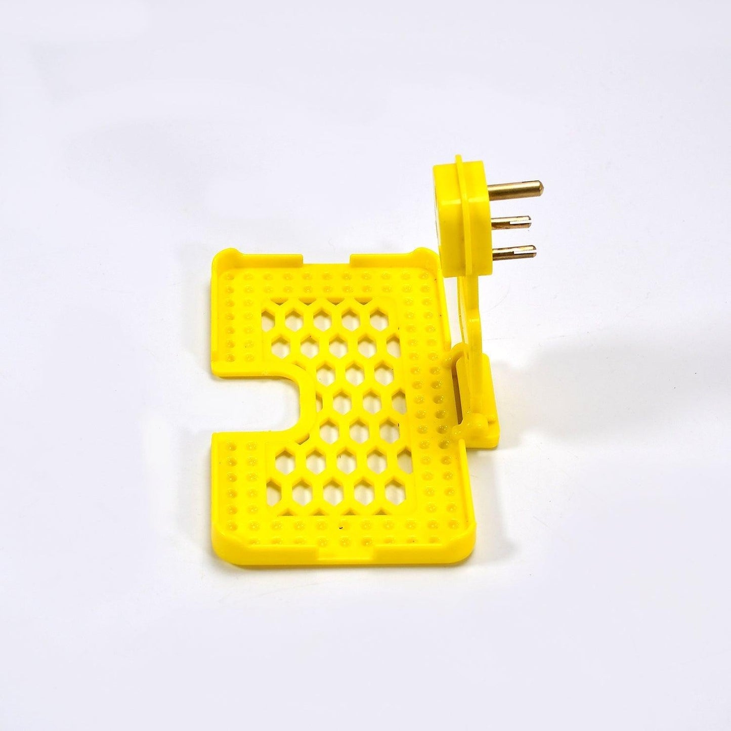 6496Y Multi-Purpose Wall Holder Stand for Charging Mobile Just Fit in Socket and Hang (Yellow) DeoDap