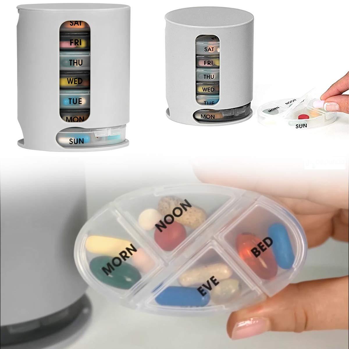 374 Pill Pro 7 Day Weekly Tablet Medicine Organizer Box DeoDap