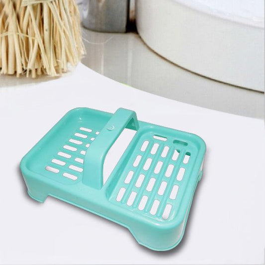 1127 2 in 1 Soap keeping Plastic Case for Bathroom use DeoDap