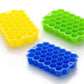 7161 Flexible Silicone Honeycomb Design 37 cavity Ice Cube Moulds Trays Small Cubes For Whiskey Tray For Fridge (Multicolor) DeoDap