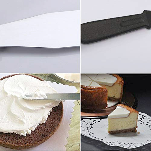 0844 Stainless Steel Palette Knife Offset Spatula for Spreading and Smoothing Icing Frosting of Cake 12 Inch DeoDap
