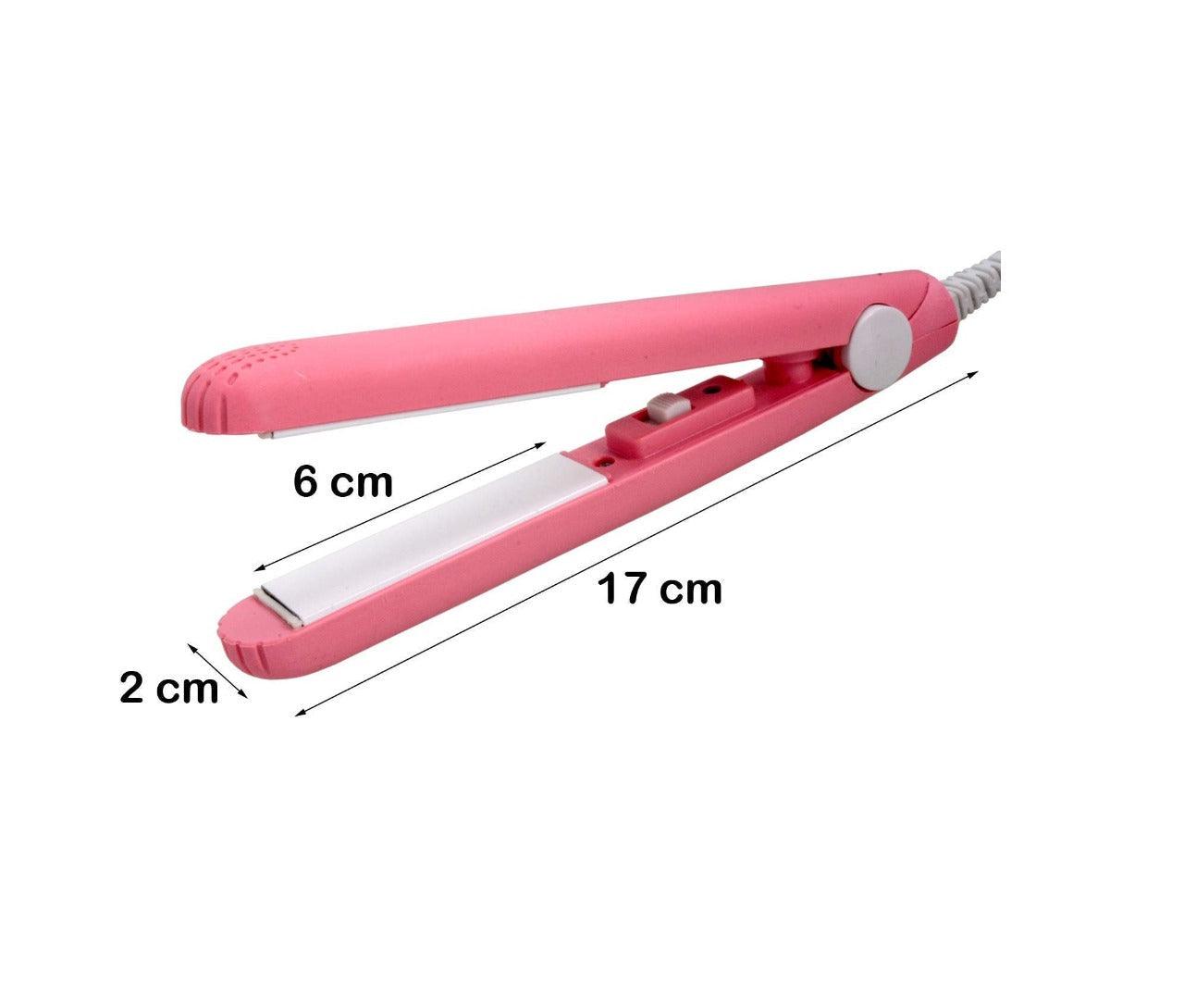 1215 Mini Portable Electronic Hair Straightener and Curler DeoDap