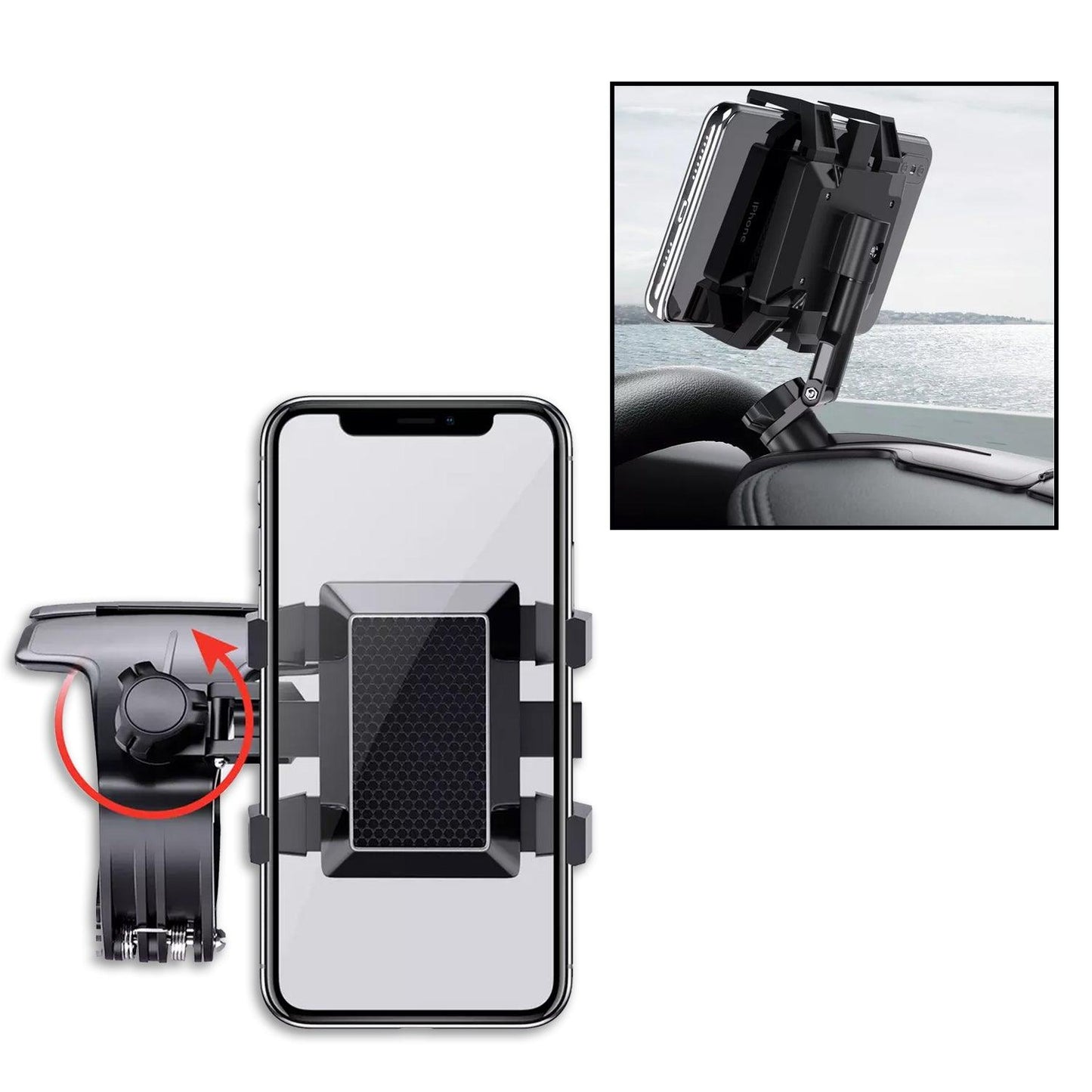 6281 Car Mobile Phone Holder Mount Stand with 360 Degree. Stable One Hand Operational Compatible with Car Dashboard.