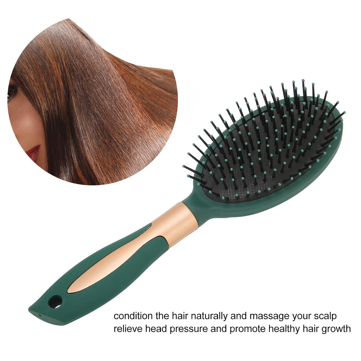 6415 Massage Comb, Air Cushion Massage Hair Brush Ergonomic Matt Disappointment for Straight Curly Hair Cushion Curly Hair Comb for All Hair Types, Home Salon DIY Hairdressing Tool  (1 Pc) - deal99.in