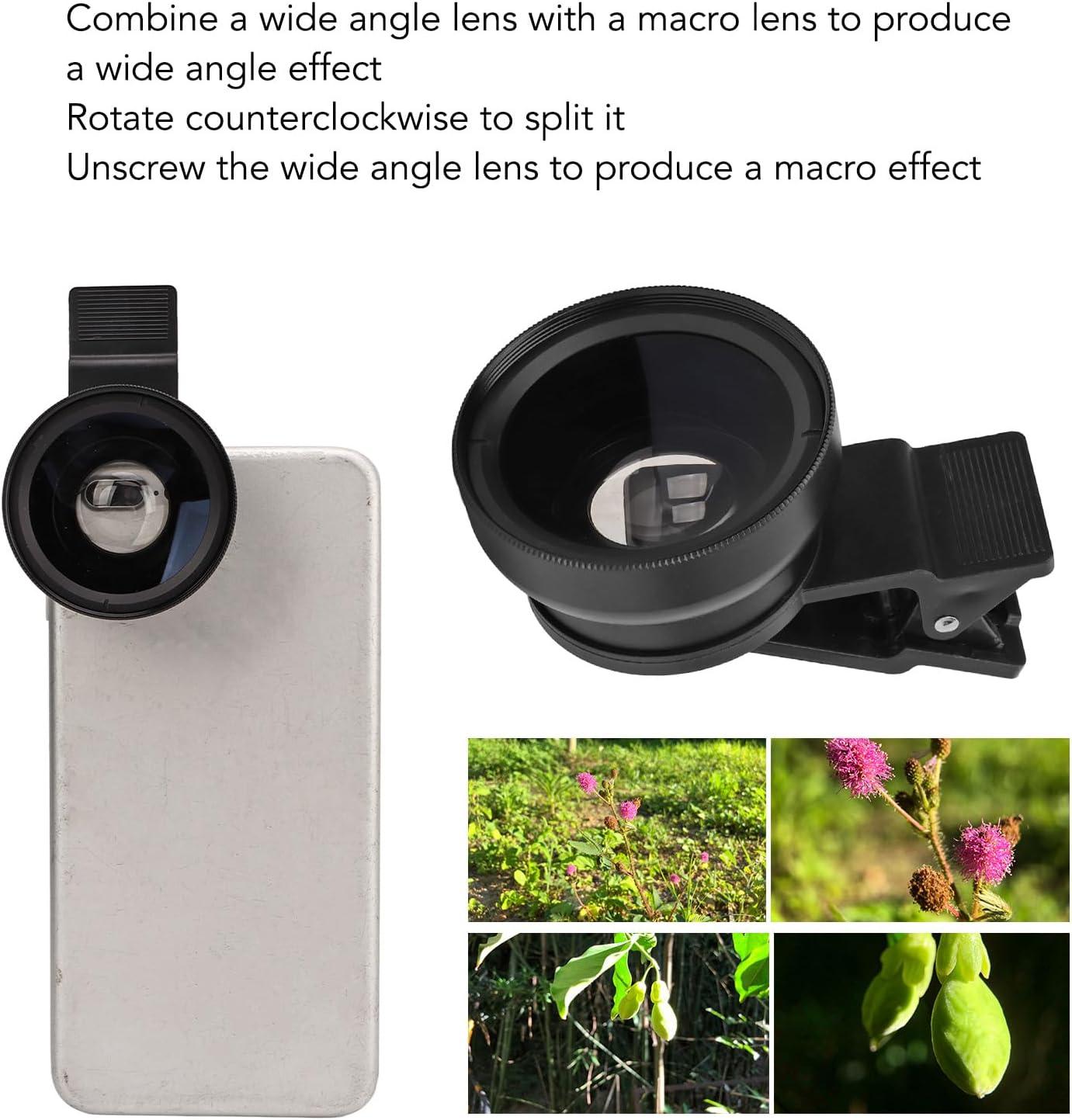 6553 Camera Lens External Phone Lens Phone Camera Lens 0.45X Universal Ultra Wide Angle 12.5X Beauty Function External Lens Camera Accessories for Take Pictures, most Android Smartphone